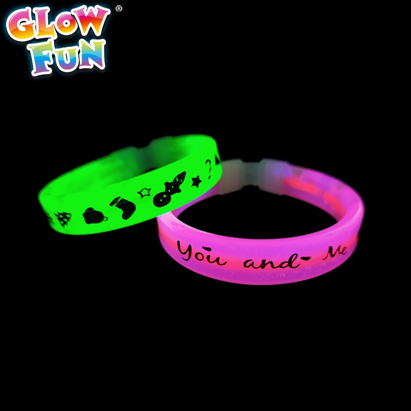 Logo Printed Glow Stick Bracelet for Promotion Toy